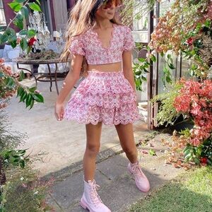 Marlo top and skirt set